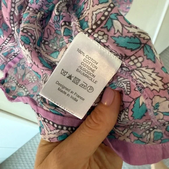 Boheme Lavender and Turquoise Patterned Blouse - Picture 4 of 5